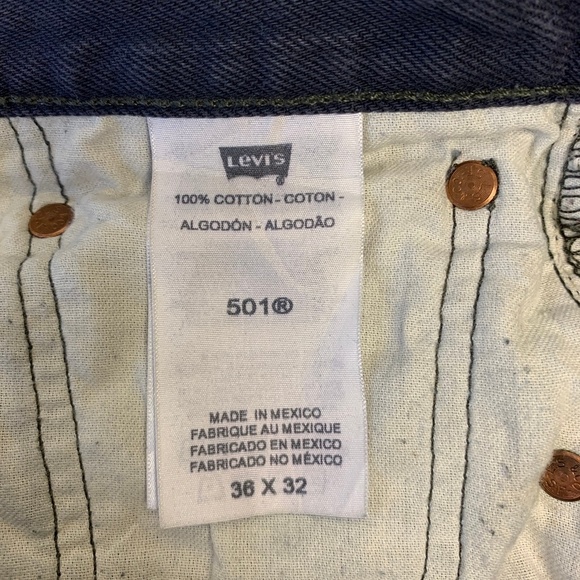 Vintage Acid Washed Men's 501 High-Rise Mom Jeans - Picture 6 of 7